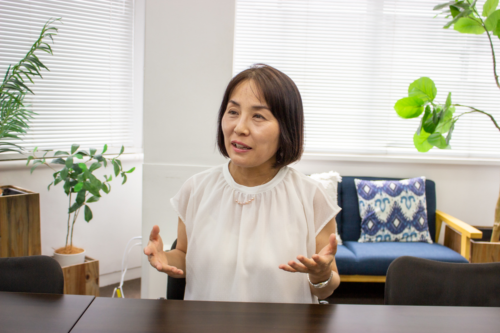 和光大学での授業ついて語る合田菜実子さん